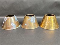 Three Brass Lampshades