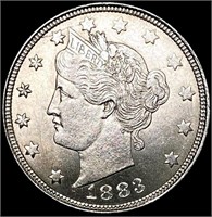 1883 No Cent Liberty Victory Nickel CHOICE BU