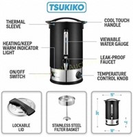 Tsukiko Stainless Steel Percolate Coffee Maker Hot