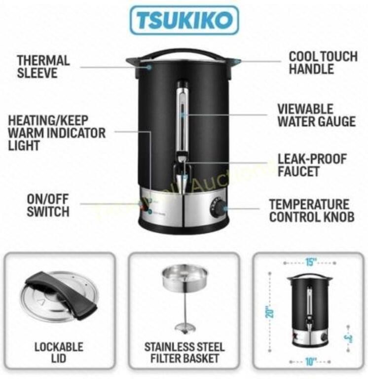 Tsukiko Stainless Steel Percolate Coffee Maker Hot
