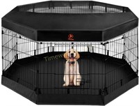 Open box Dog Playpen - Metal Foldable 24 H