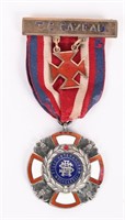 1881 SONS OF UNION VETERANS WAR SERVICE MEDAL GOLD