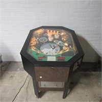 Eros One pinball machine. 1979. Cocktail machine.
