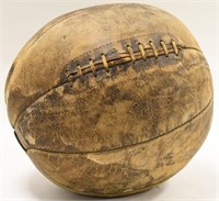 Vintage 9lb Leather Medicine Ball