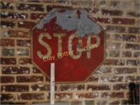 Retired Metal Stop Sign