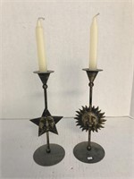 2 Sun Candle Holders