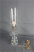 Vintage Crystal Prisms Glass Table Lamp