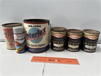 Selection Vintage Paint Tins Etc. Inc.