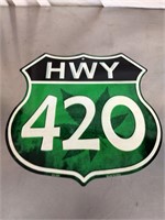 HWY 420 sign