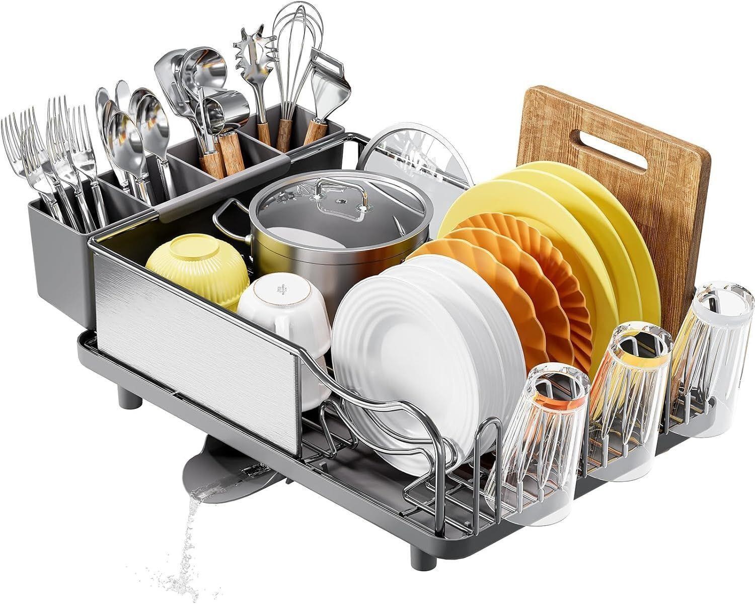 Dish Rack, 304 Stainless Steel Dish Drying Rack