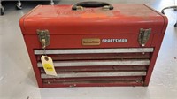 SCHWITZER RED METAL TOOL BOX
