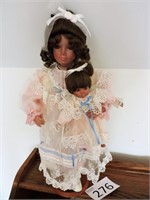 Show Stopper Porcelain Doll with Baby