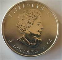 2014 Maple Leaf 1 oz. Silver Coin