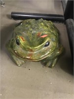 Large ceramic frog. 14in long x 8in tall approx.
