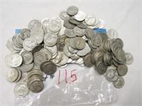 200 Assorted silver quarters