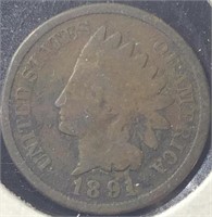 1891 Indian Cent
