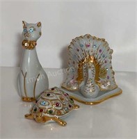 Capodimonte w/ Swarovski Crystal Figurines  - 3