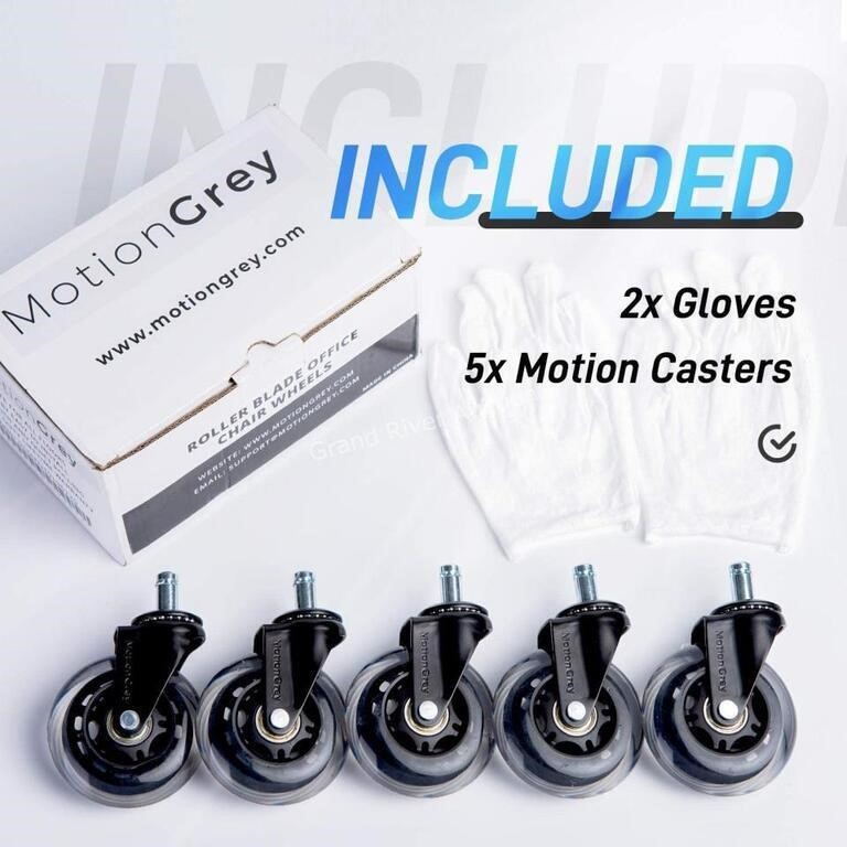 MotionGrey Roller Blades Office Chair Wheels