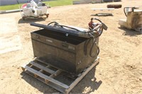 L-Shaped Transfer Tank w/Tool Box, 48"x 31"x 26"