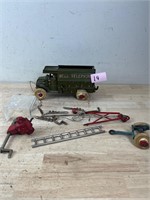 Vintage Hubly Steel Truck Model and Parts