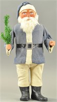 LARGE BLUE ROBE SANTA CANDY CONTAINER