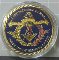 Freemason challenge coin