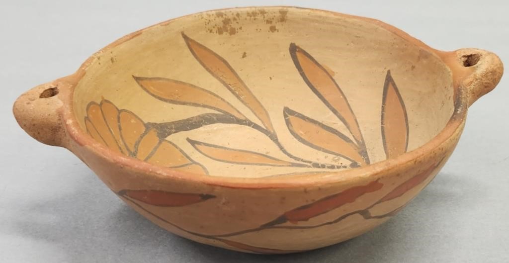 Native American Lugged Pottery Bowl