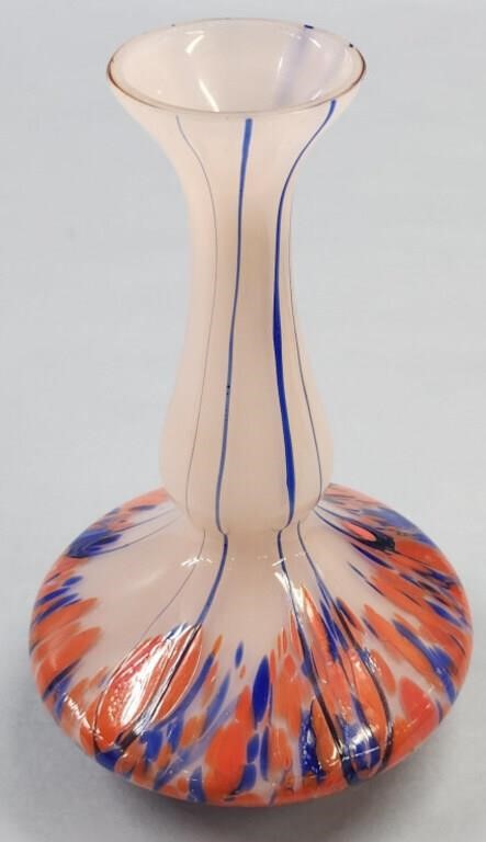 Spangled Art Glass Vase