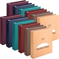 1.5in 12PC Ctosree Heavy Duty 3 Ring Binder