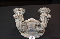 Antique Plaster Candelabra Wall Sconce