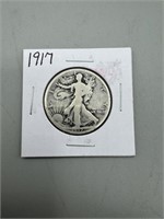 1917 Silver Walking Liberty Half Dollar