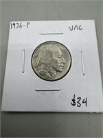 1936-P Buffalo Nickle