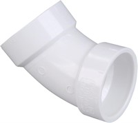NIBCO C4806 2 HXH 45 ELBOW PVC White, 2 Inch