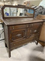 Antique Buffet with mirror