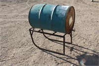 BARREL STAND WITH BARREL