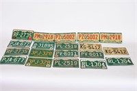 Vintage Green Colorado License Plates