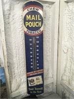 Mail Pouch Chewing Tobacco Metal Thermometer