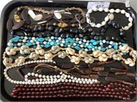 Shell necklace, beaded necklaces, other