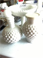 Varied milk glass pieces