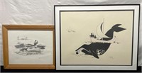 Pair Of Alaska Native Prints; Signed & Numbered