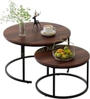 VILAWLENCE Nesting Coffee Table Set of 2  31.5IN.