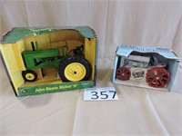 ERTL Ford and John Deere Dei Cast Tractors