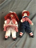 Raggedy Anne and Andy Small Dolls