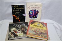 Lot of 4 Books Numerology, Tarot, Astrology and