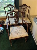 SET OF 3 VTG. CHAIRS
