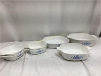 Blue Cornflour Corning ware Dishes