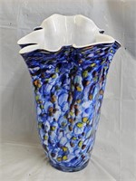 Jozefina Multi Color Hankerchief Art Glass Vase