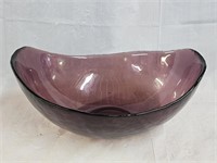 Modern Hudson Beach Purple Amethyst Bowl
