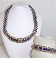 17" Purple crystal necklace (Heidi Daus)