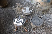 Pair of Small Iron Chairs